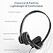 USB Headset for PC Laptop Phone, 3.5mm / USB / Type-C Jack 3-In-1 Wired Headphones with Noise Cancelling Mic & Audio Controls, Adjustable Headband Headset for Call Centers, Home Office, Online Chat