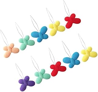 10pcs Needle Threader Butterfly Shaped Needle Threader Easy to Insert Hand Sewing Needles, Plastic Hand Sewing Needles, DIY Threading Tool for Sewing Crafting Knitting Craft Quilting Color Random