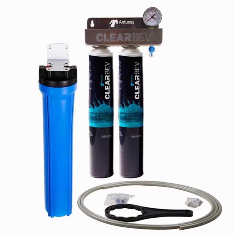 Antunes CBE-3200S Dual-Head Water Purifier Set with Scale Inhibition Function Filter Cartridge, Water Purification Equipment, Clearbev 7100125