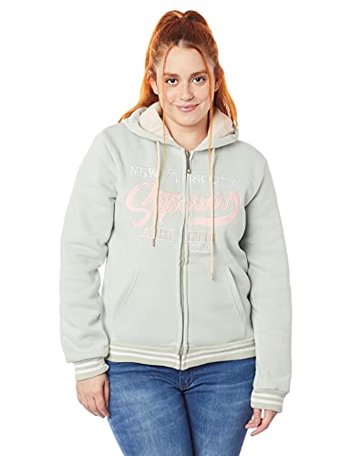 Moletom , Blue Bay, Feminino, Ziper, Verde água, M