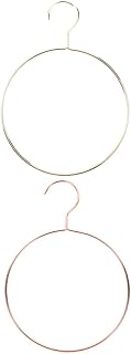 Multi-Functional Scarf Hanging Ring Household Round Scarf Hanger Metal Clothes Hanger 2pcs Gold Rose Gold Home Closet Display Rack