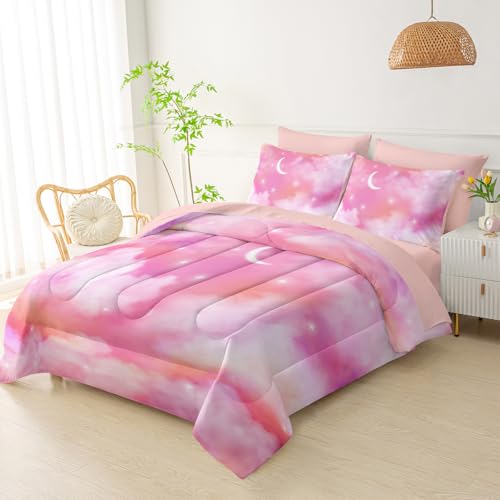 50% Off QOOMO Pink Cloud Comforter Set for Kids - Image 4