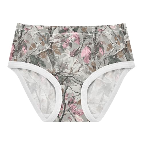 Girls Underwear Soft Cotton Forest Camo Kids Panties in Sizes 2/3t, 4t, 5t, 6 and 8