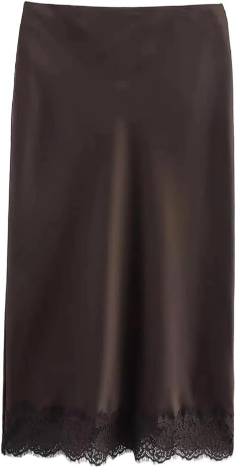 Women's Evening Set Sleeveless Draped Top Long Skirt Lace Slim Fit Casual Set