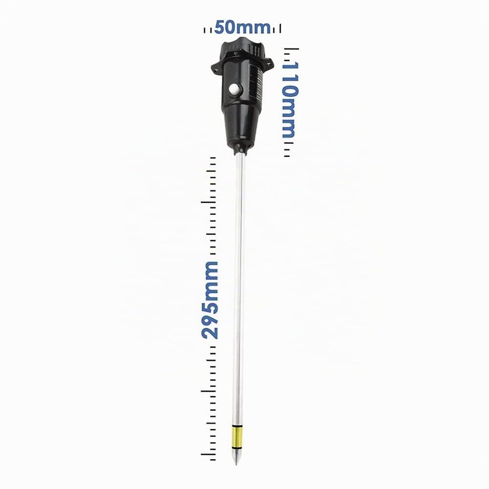 1 medidor de humedad de suelo profundo de sonda larga, higrómetro de prueba profesional para macetas grandes, jardinería, agricultura