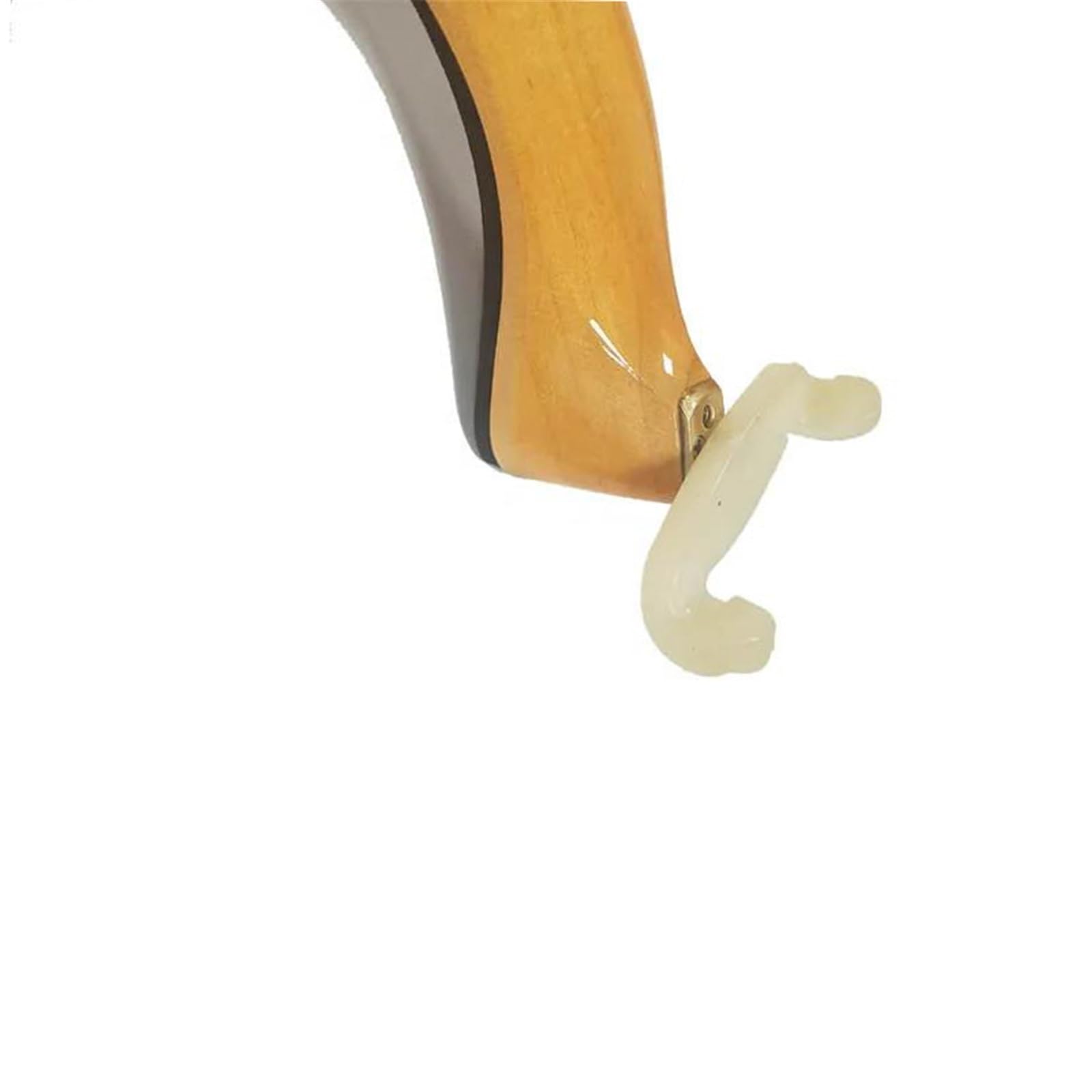 Reposapiés para violín Almohadilla para hombro para violín 4/4 3/4 1/2 1/4 1/8 Madera maciza de arce Ajuste de esponja gruesa(1/2)