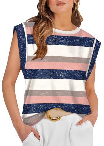 WIHOLL Women's Clothing 2025 Dressy Casual Cap Short Sleeve Shirts...