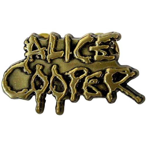 Alice Cooper Dripping Logo Pin Badge One Size