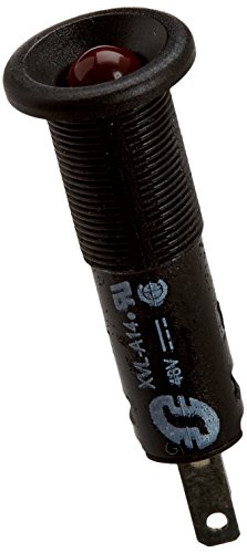Piloto LED 8mm 48V rouge avec finition robuste pour intégration
