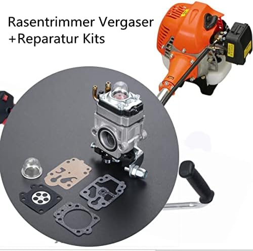 Hicello Carburetor Carb Petrol/Gas with Repair Kits Multi Tool Brush Cutter Grass Trimmer Parts Fit for MP15 43CC 52CC CG430 CG520 BC430 BC520