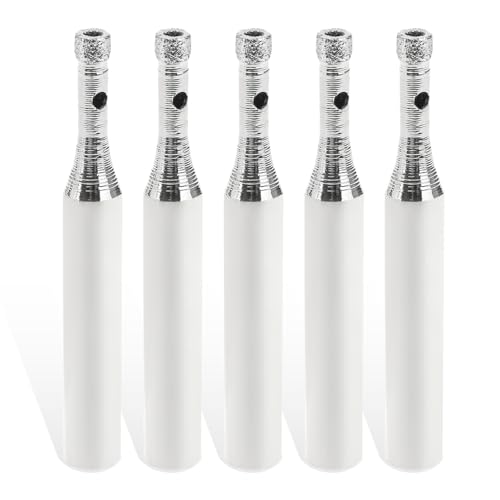 Dophee 5PCS Diamond Coated Core Drill Bits, Dry Diamond Drill Bits Set Hole Saw Porcelain Tile Drill Bit for Glass Tile Stone Granite Ceramics Marble Hard Materials (3mm) 1 Dophee 5PCS Diamond Coated Core Drill Bits, Dry Diamond Drill Bits Set Hole Saw Porcelain Tile Drill Bit for Glass Tile Stone Granite Ceramics Marble Hard Materials (3mm)