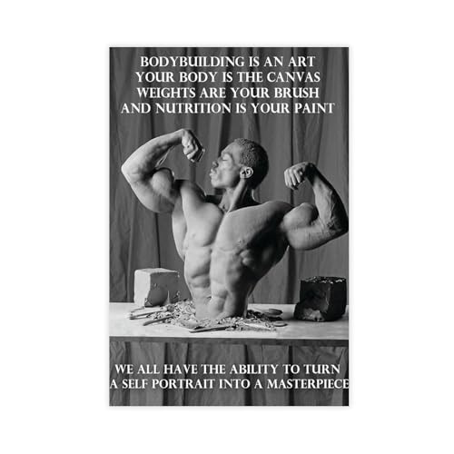 Poster de musculation en toile pour briser le manque de motivation et décorer un mur vide