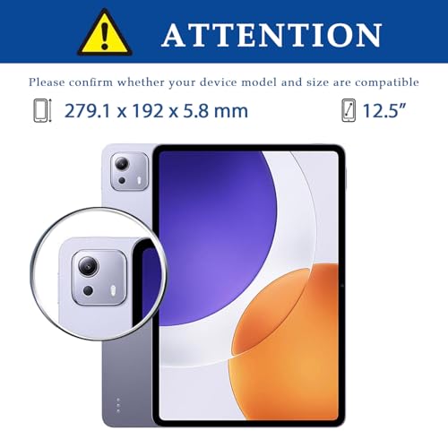 Coque Xiaomi Pad 7S Pro 12.5 anti-rayure avec support rigide intégré bleu - 2