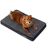 Snuggle-Pedic Memory Foam Dog Bed - Plush, Waterproof Pet Beds w/Removable Inner and Outer Cover, Anti-Slip Bottom, and Faux Suede Fabric - Orthopedic Dog Beds for Large Dogs