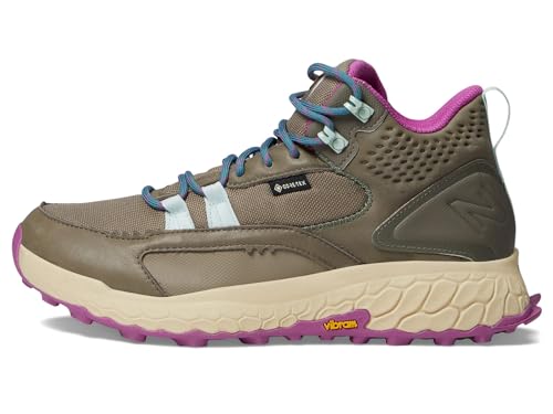 New Balance Women's Fresh Foam X Hierro V1 Mid-Cut Trail Running Shoe, Bungee/Brindle/Cosmic Jade, 8