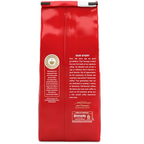 Image of Community Coffee Coffee & Chicory Medium Dark Roast Ground Coffee, 20 Ounce Bag