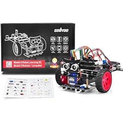 OSOYOO Model 3 Robot Car DIY Starter Kit for Arduino: Educational Motorized Robotics, Remote Control App, Learning How to Code, IOT Mechanical Coding for Teens and Adults