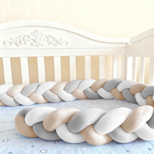 Soft Breathable Mattress Edge, Cotton Bed Set All Round Braided Pillow for Room.. (A08,200cm)