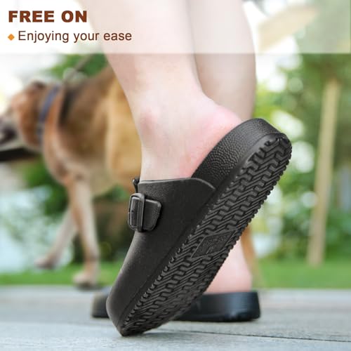 Image of KEMISANT Women Clogs,Comfortable Mules Sandals Slippers Nurse Garden Shoes Unisex for Men Cushioned Support