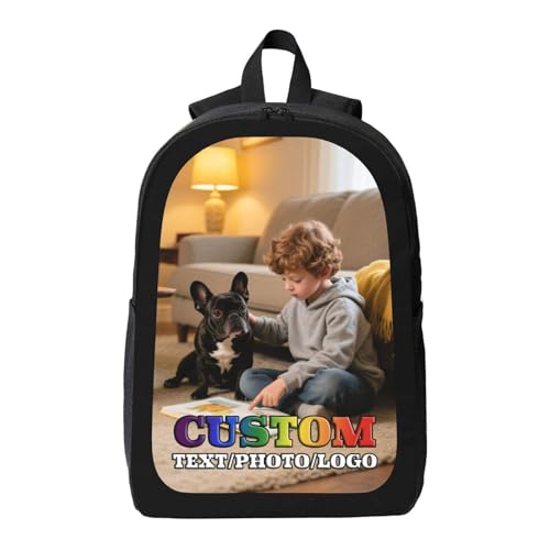 Custom Backpack For Men & Women Design Personalized Backpacks With Your Own Picture Text Logo Customized Bookbag Custom Gift For Friends Style-A3