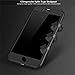 iPhone 7 Case, COOLQO Ultra-Thin Full Body Coverage Hard Plastic Matte Finish [Tempered Glass Screen Protector] 360 All Round Shockproof Hybrid Cover Skin for Apple iPhone 7 4.7 Inch (Black)