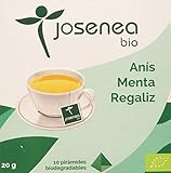 Josenea Anis-Menta-Regaliz 10Piramides Ensobradas Bio 200 g