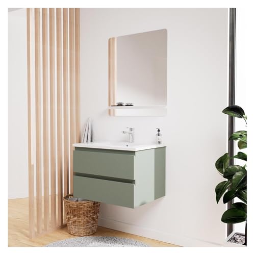 Meuble Vasque Sorrento 60 cm Vert Satiné – Homesight