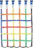 Gentle Booms Sports Climbing Net for Kids, 3.8X4.4ft Climbing Net with 7.1 X 7.1 inches Small Grid for Ninja Warrior Obstacle Course