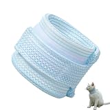 Katzenhalsbandage als Verstellbare Schutzbandage, Sanfte Halskrause für Katzen mit Leckschutz für Empfindliche Stellen, Atmungsaktiver Katzenkragen, Bequeme Halskrausen für Katzen mit Weichem Schutz