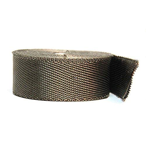 Aulola 10m Titanium Car Motorcycle Exhaust Manifold Downpipe Heat Wrap Roll + 10pcs Stainless Cable Ties