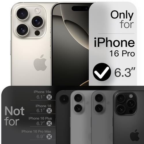 Image of JETech Magnetic Slim Case for iPhone 16 Pro Max, Natural Titanium