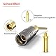 Tertullus 8 Stück Bananenstecker pin stecker 2mm für Kabel bis 4mm,Doppel Schrauben Locking,8-20AWG,Bananas für Lautsprecherkabel, Heimkino,Musiker & mehr (bananenstecker pin stecker)