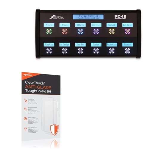BoxWave Screen Protector Compatible with Fractal Audio FC-12 Mark II - ClearTouch Anti-Glare ToughShield 9H (2-Pack), Anti-Glare 9H Tough Flexible Film Screen Protector