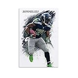 Enartly Leinwand Malerei Bild American Football Poster Spieler Marshawn Lynch Moderne Familien Schlafzimmer Dekor Poster 60x90cm Kein Rahmen