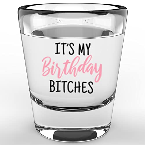 Litgifts Its My Birthday Shot Glass - 21St Birthday Gifts For Her - 21St Birthday Shot Glass For Her - Birthday Glasses For Women - 1.75 Ounce Shot Glass #TOP7