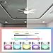 WeeCosy Ceiling Fan with Bluetooth Speaker & RGB Color Changing Lights - 3-in-1 Smart Fan, Remote Control, High Airflow, Premium Sound for Living Room, Bedroom, Patio