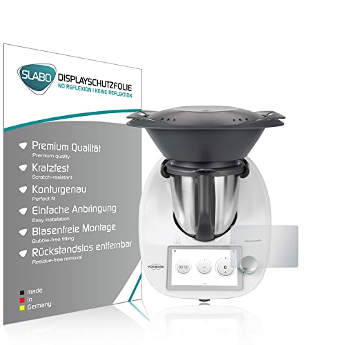 Slabo 4 x Protector de Pantalla Compatible con Vorwerk Thermomix TM6 lámina Protectora No Reflexion Mate Cover
