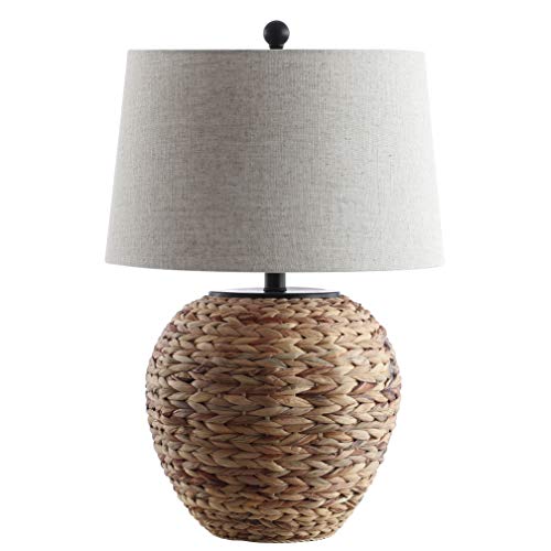 Jonathan Y Jyl6501A Alaro 24.5" Banana Leaf Basket Led Table Lamp Coastal Cottage Industrial Bedside Desk Nightstand Lamp For Bedroom Living Room Office College Bookcase Led Bulb Included, Natural #TOP6