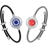tartoow Braccialetti a Vibrazione Touch a Distanza – Regali per Relazioni a Distanza per Fidanzata e Fidanzato – Braccialetti dell’Amore per Coppie – Bluetooth M001 S So01 S Lu08