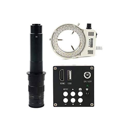 16MP HDMI Industrial Video Mikroskop & 300X C-Mount Objektiv & 56 LED einstellbare Mikroskop Ring Licht Unterstützung U Disk Storage Video