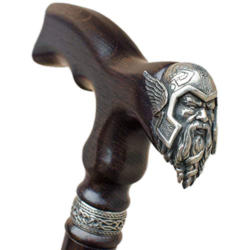 Viking Walking Cane for Men Fashionable - Handmade Fancy Men's Wooden Canes