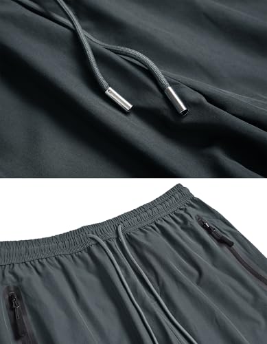 Men's Lightweight Quick Dry Hiking Running Pants Outdoor Sports Breathable Zipper Pockets Athletic Work Pants3