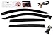 AirSleek Window Deflectors Rain Guards 2015-2019 Ford F150 F250 F350 Super Crew Cab Shatterproof F-150 F-250 F-350 Side Door Wind Deflectors Tape-On Mount
