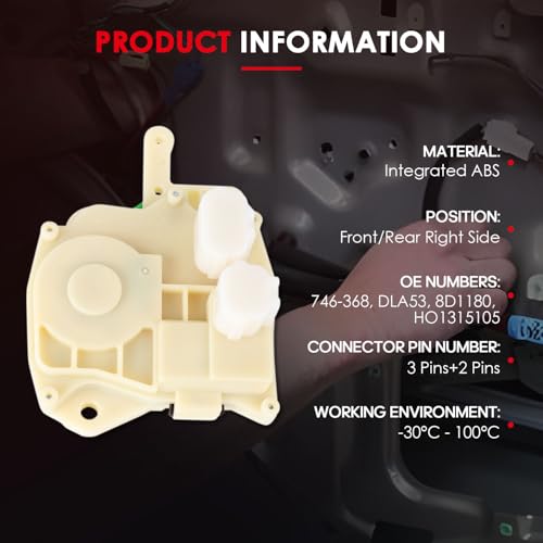 Image of CCIYU Door Lock Actuator Front /Rear Right side for Acura MDX 2001-2006