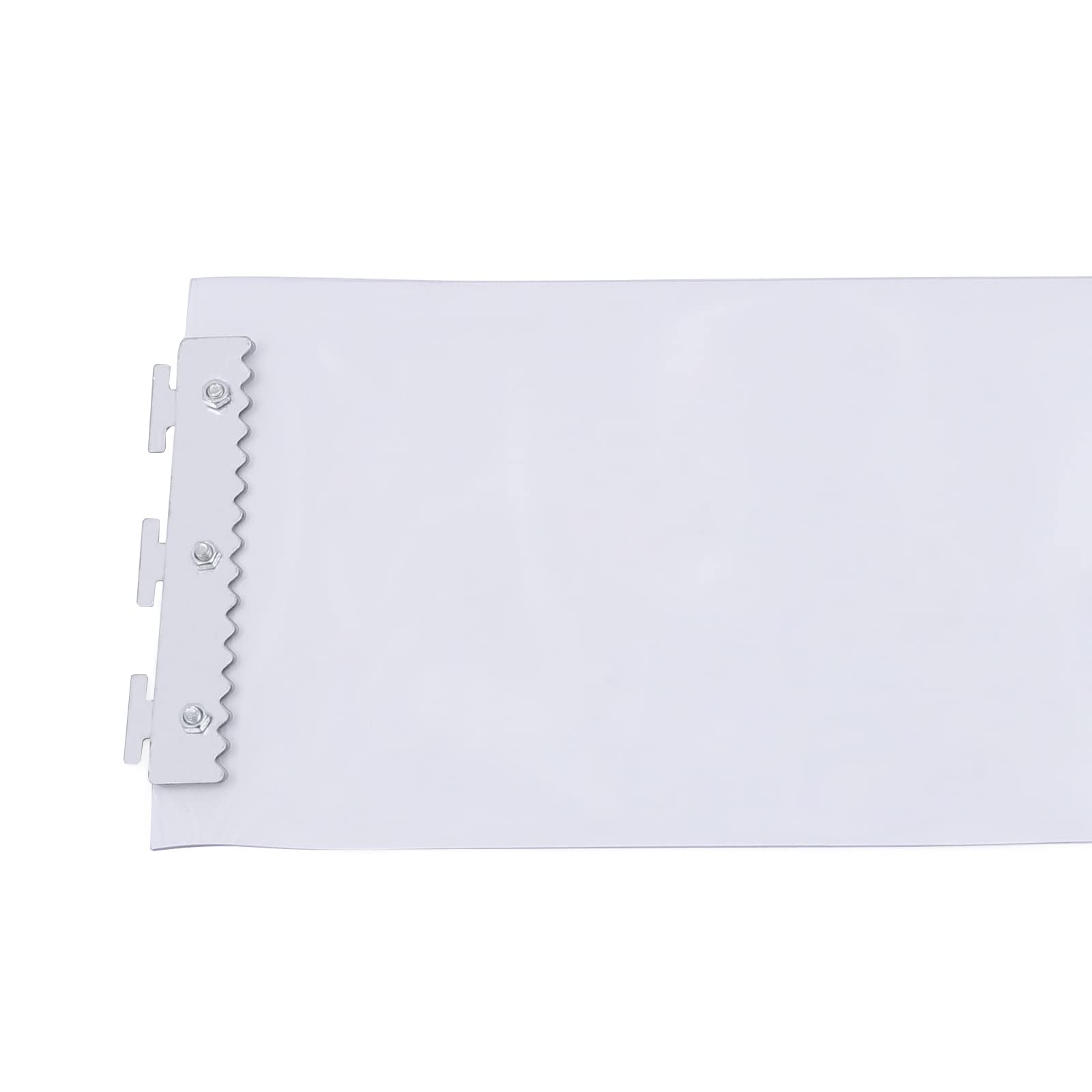 Lot de 7 rideaux à lamelles en PVC - 1 x 2 m - Transparent - Pour chambre à coucher, salon, salle de bain