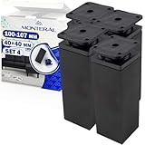 MATERIAL - Cuerpo patas regulables para muebles en color negro. Patas de muebles regulables están hechas aluminio, lo que las hace fuertes y resistentes a la corrosión y al óxido. Base y placa montaje pata están hechas plástico resistente a impactos