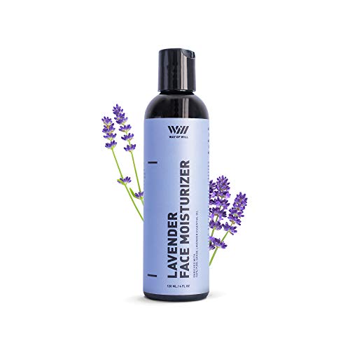 Way Of Will Lavender Face Moisturizer, Facial Moisturizer with Calming Lavender Essential Oil, Face Cream for Women and Men, For All Skin Types, Sulfate and Paraben Free, 120 mL