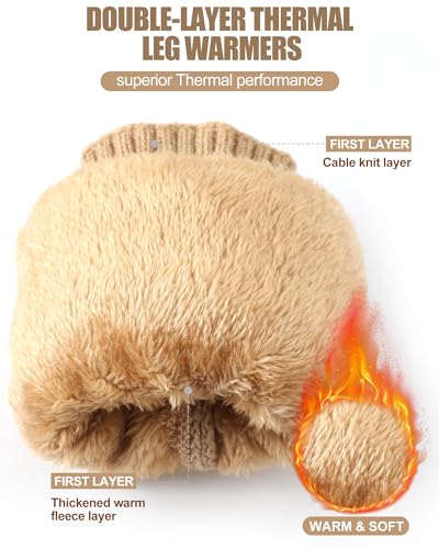 Image of Shihanee Fleece Leg Warmers Women