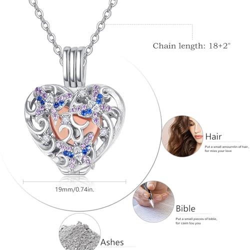 Collier pour cendres étanche en argent avec kit de remplissage - 6