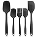 WisFox Espátulas de Silicona, Utensilios de Cocina Silicona Resistentes al Calor (5 PCS)